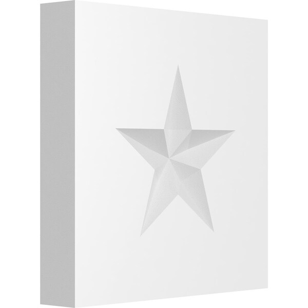Ekena Millwork Standard Sedgwick Star Rosette With Square Edge, 3"W x 3"H x 1/2"P ROSP030X030X050SDG06 - main